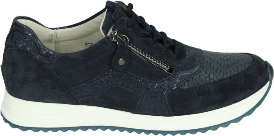 WALDLAUFER Waldläufer Lage Sneakers Dames 752003 Maat: 41 5 Materiaal: Suède Kleur: Blauw