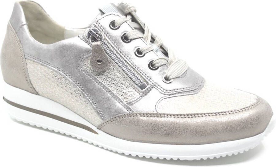 Wäldlaufer Waldläufer Dames Sneaker 980008-603-726 Beige Ziler Metallic Wijdteh H (37.5)