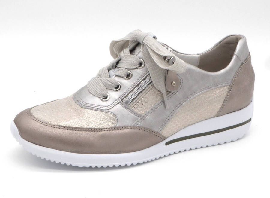 Wäldlaufer Waldläufer Dames Sneaker 980008-603-726 Beige Ziler Metallic Wijdteh H (37.5)