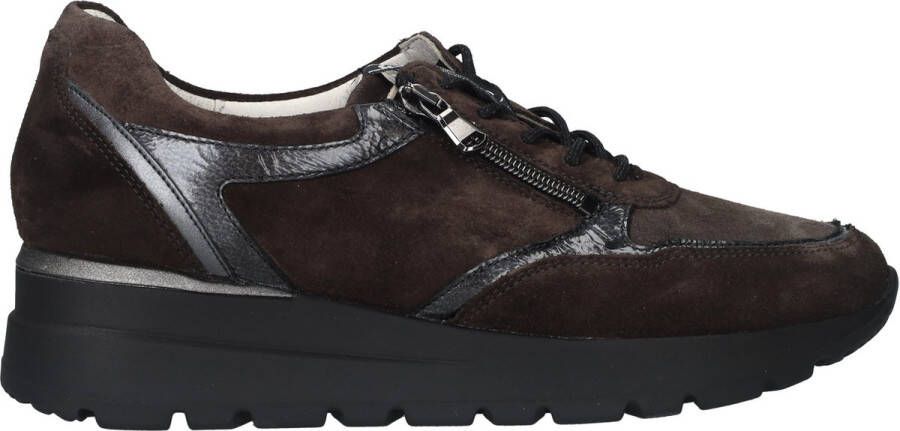 Waldläufer Comfortabele Bruine Suède Sneaker voor Dames Brown Heren