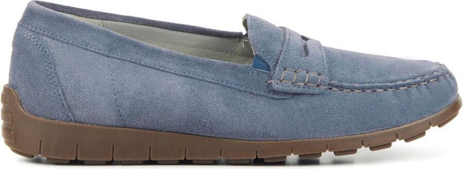 WALDLAUFER Waldläufer Mocassins Dames 785508 Sue Maat: 38 Materiaal: Suède Kleur: Blauw