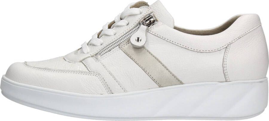 Waldläufer Comfortabele Lente Sneaker met Rits White Dames