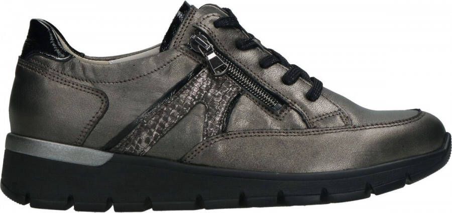 Wäldlaufer Waldläufer Dames Sneaker 626001-329-990 Grijs Metallic Wijdte K (38.5)