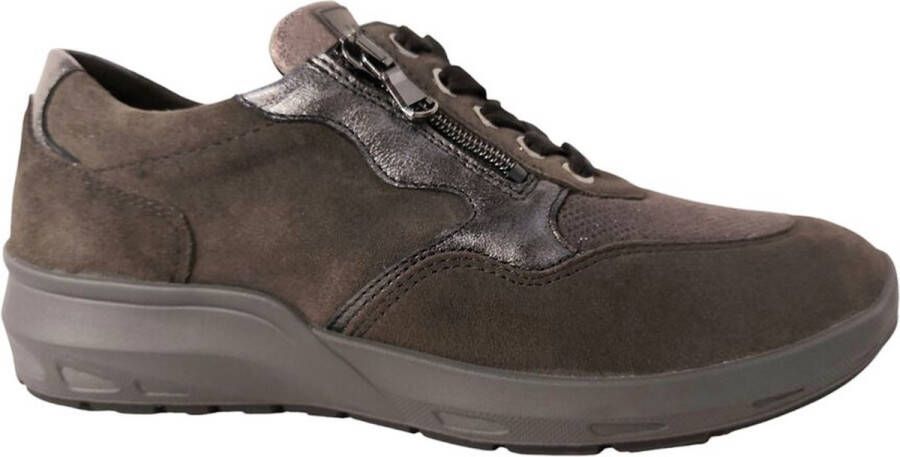 Wäldlaufer Waldlaufer Orthotritt Sneaker 831M01 400 052 Carbon Peltro Taupe Wijdte