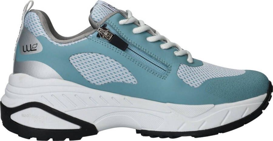 Waldläufer Blauwe Vegan Sneaker voor Dames Multicolor Dames