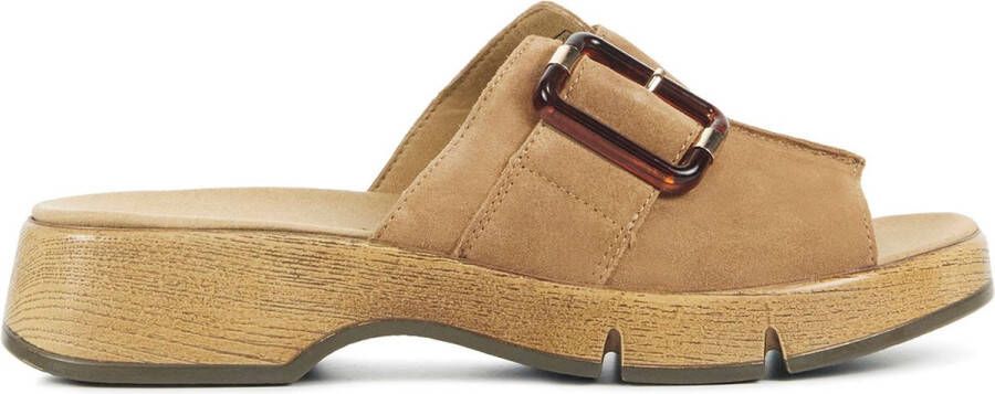 Wäldlaufer Waldlaufer Slippers Slides Dames 701503 Camel