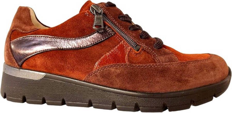 Wäldlaufer Waldlaufer Sneaker 626017 403 038 Nuba Rum Cognac Wijdte K