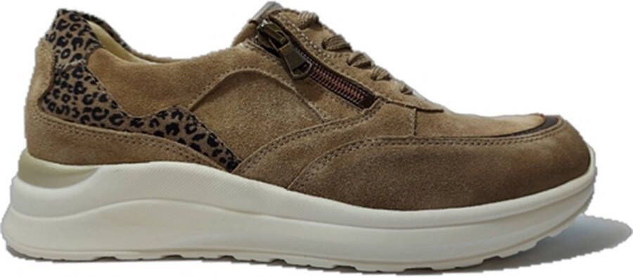 Waldläufer Waldlaufer Sneaker 760001 402 874 Wijdte H Taupe Suède