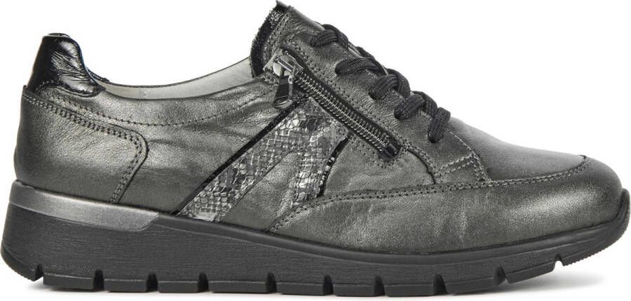 WALDLAUFER Waldläufer Lage Sneakers Dames 626001 Maat: 41 5 Materiaal: Leer Kleur: Grijs