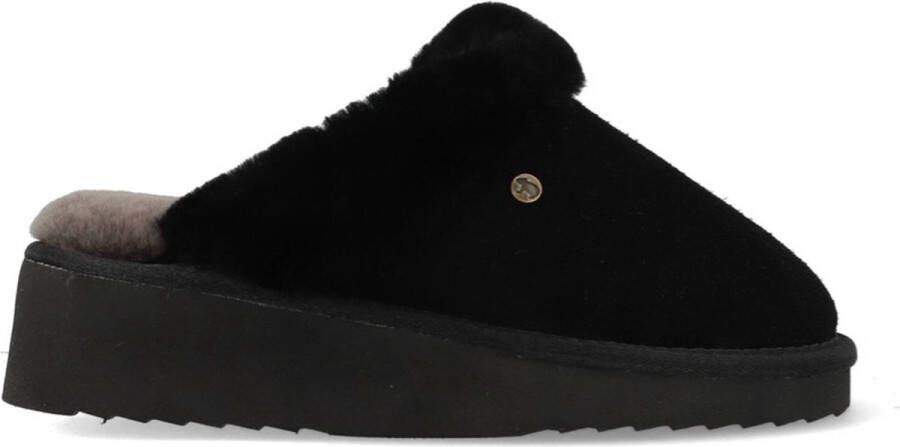 Warmbat Alice Women Suede Dames Sloffen Zwart - Foto 1