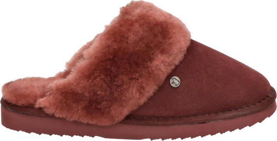 Warmbat Pantoffels Flurry FLS321073 Rood Bruin