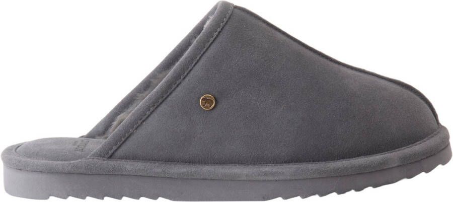 Warmbat Barron Pantoffel Heren wollen pantoffel Charcoal