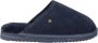 Warmbat Classic Unisex Suede Sloffen Donkerblauw - Thumbnail 2