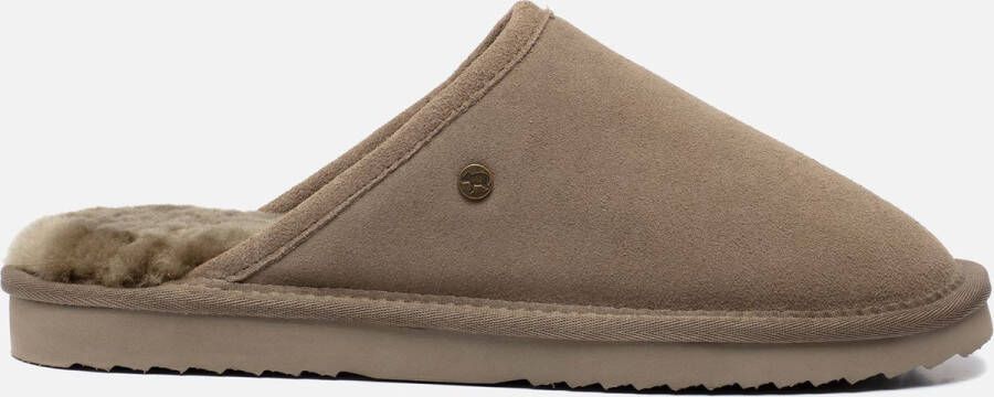 Warmbat Classic Unisex Suede Heren Sloffen Mosgroen