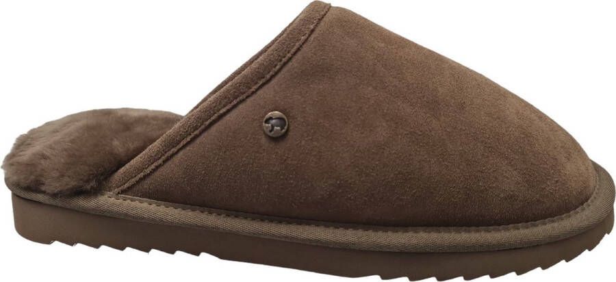 Warmbat Classic Unisex Suede Mud Unisex Sloffen Beige