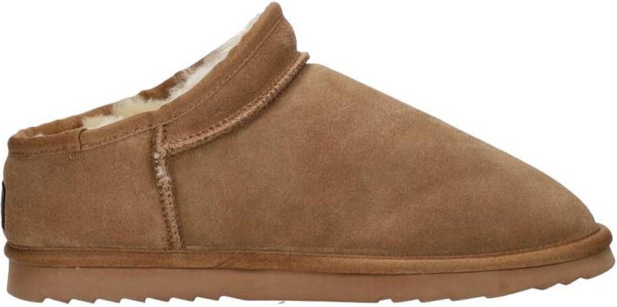 Warmbat Conner Men Suede Heren Sloffen Cognac