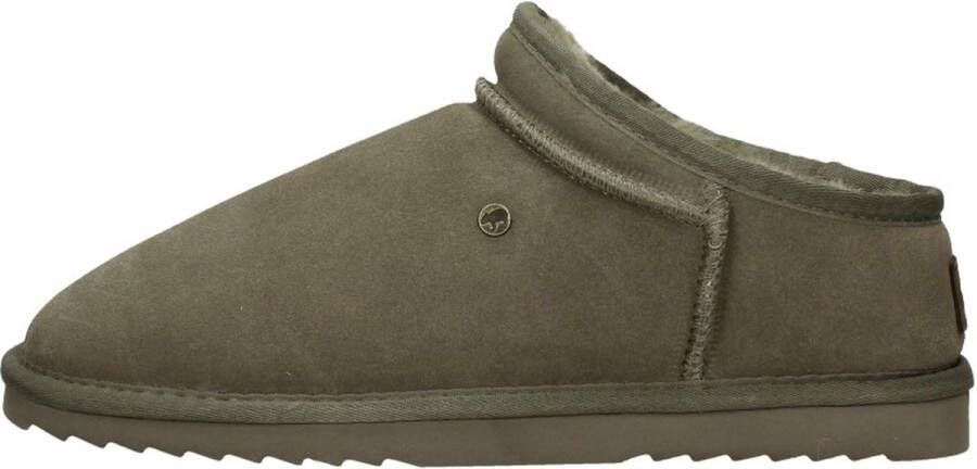 Warmbat Conner Men Suede Heren Sloffen Taupe Bruin