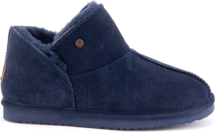 Warmbat Willow Women Suede Dames Sloffen Donkerblauw