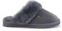 Warmbat Flurry Suede Dames Pantoffels Dark grey - Thumbnail 1