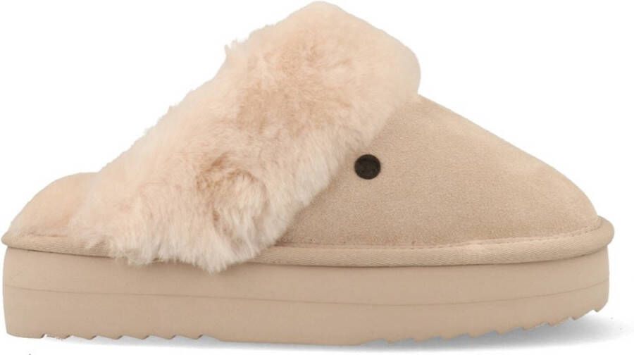 Warmbat Pantoffels Flurry Plateau FLS371054 Beige - Foto 1