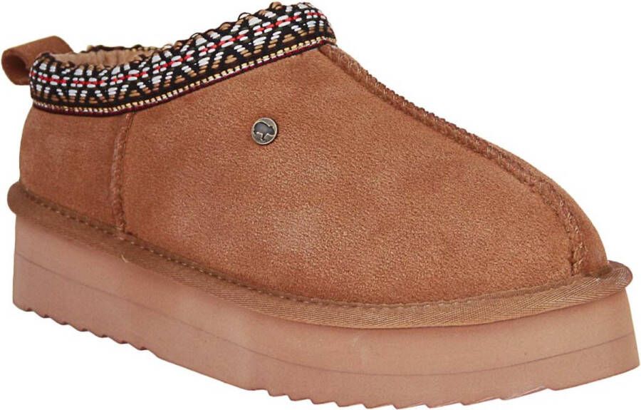 Warmbat Kynuna Plateau Tape Pantoffels Dames