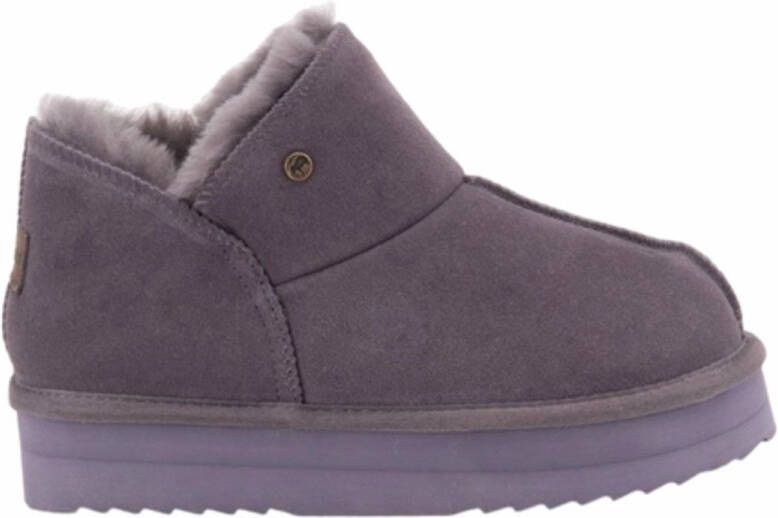 Warmbat Pantoffel Women Willow Suede Plateau Plum