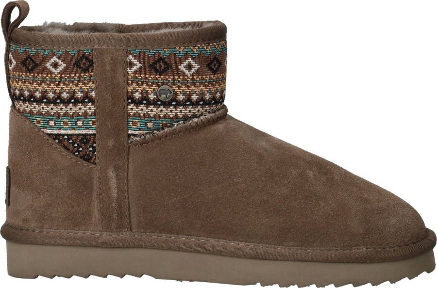 Warmbat Wallaby Woven Boots Dames Taupe