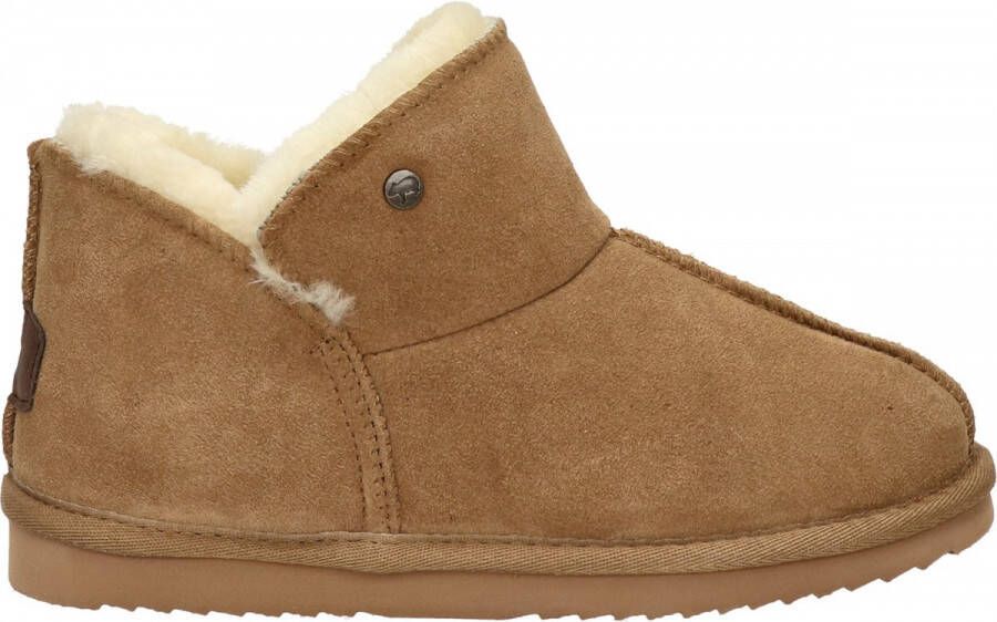 Warmbat Australia Willow suède pantoffels cognac kids Bruin Jongens Meisjes Suede 35