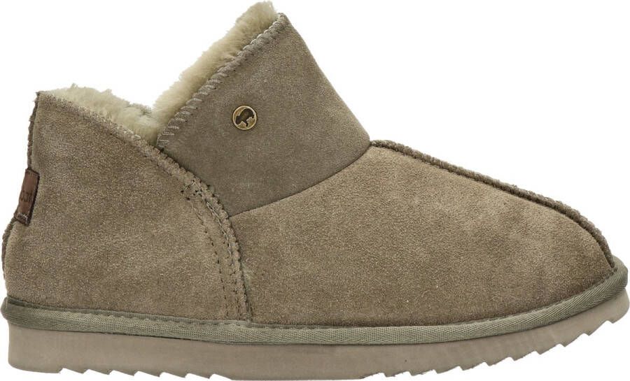 Warmbat Willow Women Suede Dames Sloffen Olijfgroen