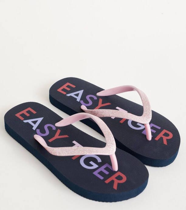 WE Fashion Meisjes teenslippers met opdruk