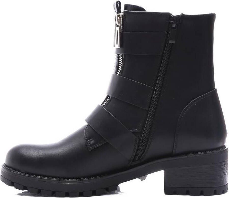 Weloveshoes Black Friday Deal Biker boots Western Imitatieleer Zwart