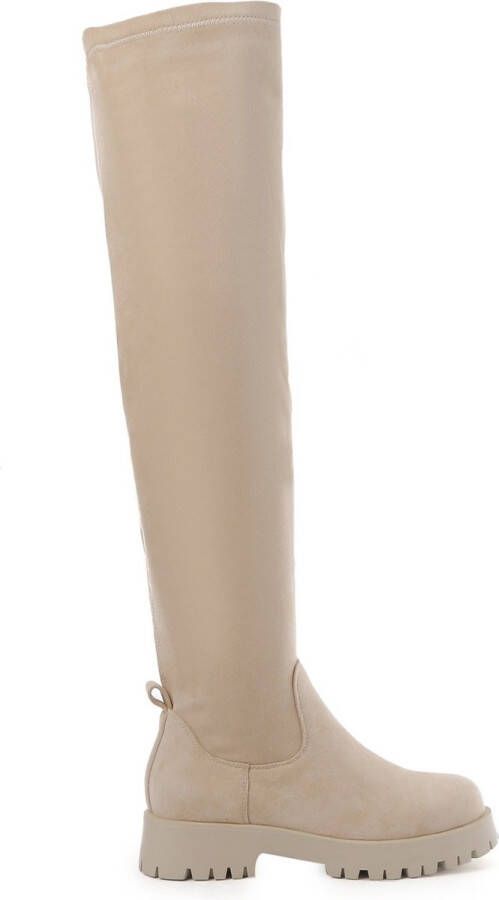 Weloveshoes Smile Favorites Dames Boots Beige Suedine