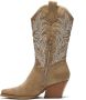 Weloveshoes Cyber Monday Deal Dames Cowboylaarzen met Hak Imitatieleer Khaki - Thumbnail 1