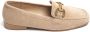 Weloveshoes Smile Favorites Dames Loafers Khaki Suedine Moccasins - Thumbnail 1