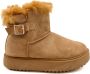 Weloveshoes Smile Favorites Dames Uggies Pantoffels Boots Camel Stof - Thumbnail 1