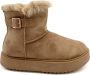 Weloveshoes Smile Favorites Dames Uggies Pantoffels Boots Khaki Stof - Thumbnail 2