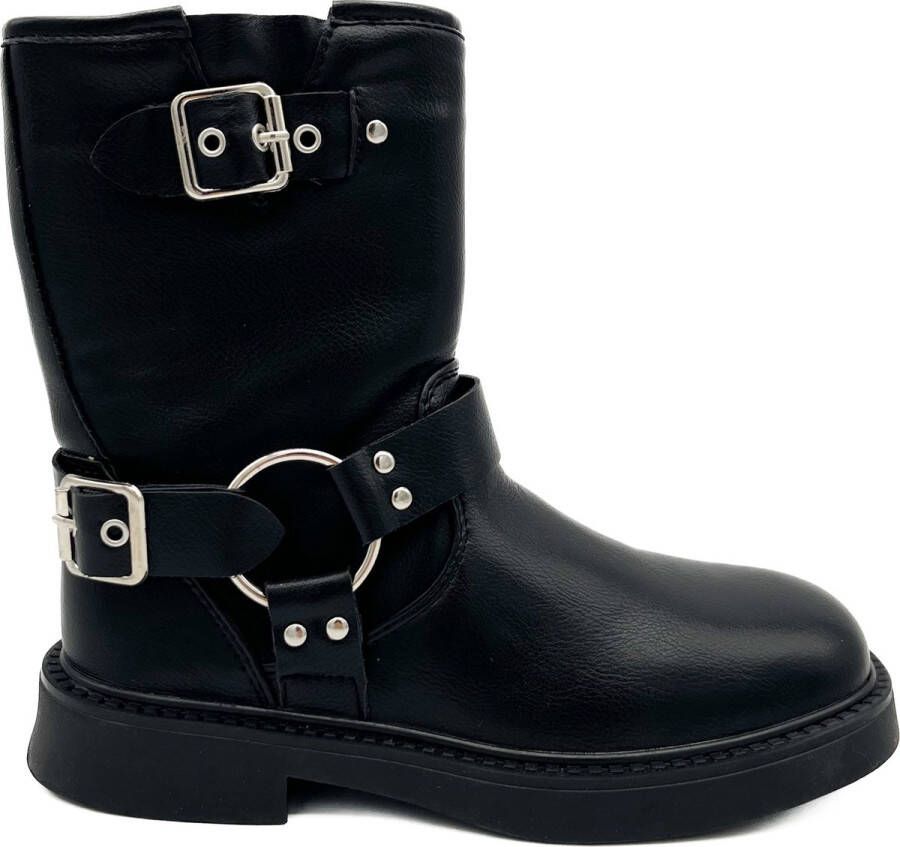 Weloveshoes Smile Favorites Meisjes Boots Zwart Imitatieleer