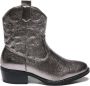 Weloveshoes Smile Favorites Meisjes Cowboylaarzen met Hak Kort Grijs Imitatieleer - Thumbnail 1