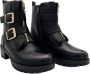 Weloveshoes SmileFavorites Biker boots met Hak Zwart Imitatieleer - Thumbnail 3