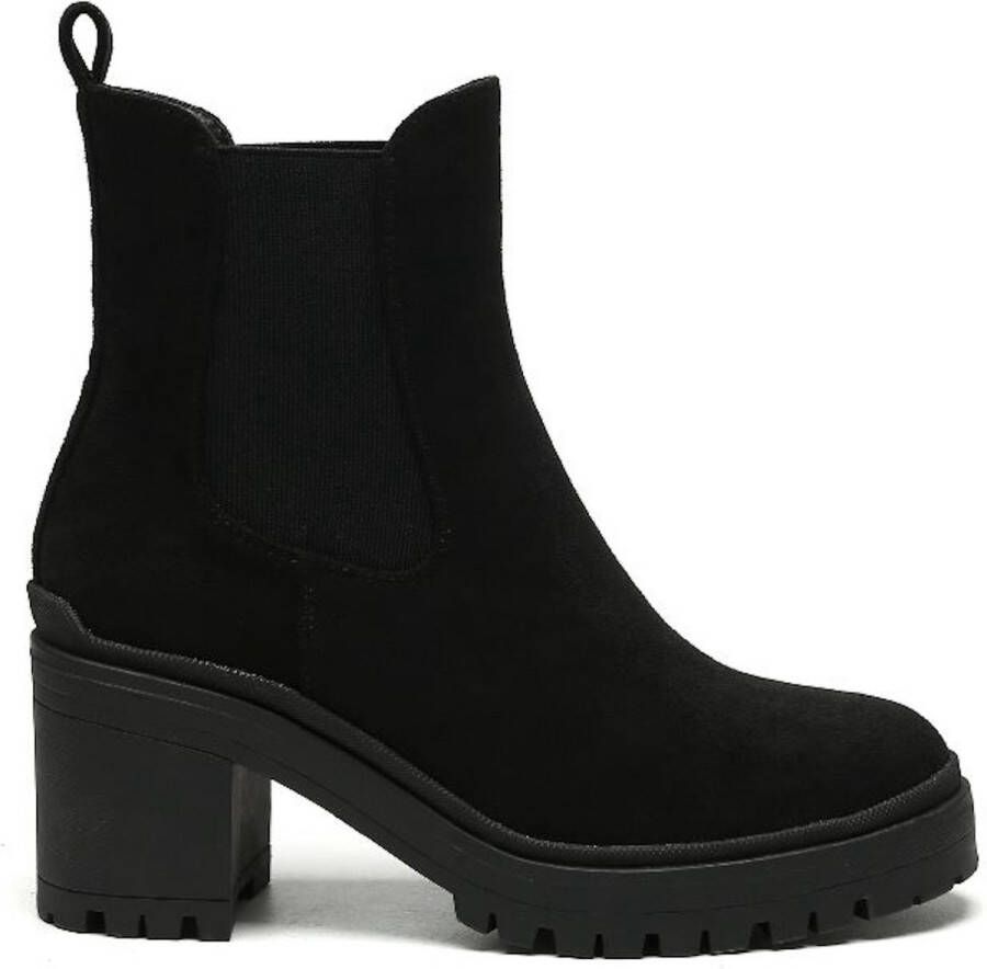 Weloveshoes Black Friday Deal Chelsea boots Western Suedine Zwart