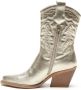 Weloveshoes Smile Favorites Dames Cowboylaarzen met Hak Goud Imitatieleer - Thumbnail 2