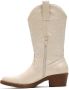 Weloveshoes Cyber Monday Deal Dames Cowboylaarzen met Hak Imitatieleer Beige - Thumbnail 2