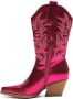 Weloveshoes Black Friday Deal Dames Cowboylaarzen met Hak Imitatieleer Roze - Thumbnail 2