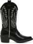 Weloveshoes SmileFavorites® Dames Cowboylaarzen met Hak Imitatieleer Zwart - Thumbnail 2