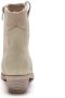 Weloveshoes Smile Favorites Dames Cowboylaarzen met Hak Kort Beige Suedine - Thumbnail 1