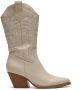 Weloveshoes Black Friday Deal Dames Cowboylaarzen Western Imitatieleer Beige - Thumbnail 2