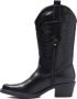 Weloveshoes Black Friday Deal Dames Cowboylaarzen met Hak Imitatieleer Zwart - Thumbnail 10