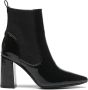 Weloveshoes Cyber Monday Deal Dames Enkellaarzen Imitatieleer Zwart - Thumbnail 1