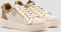 Weloveshoes Cyber Monday Deal Dames Sneakers Imitatieleer Beige - Thumbnail 3