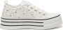 Weloveshoes SmileFavorites Dames Sneakers Wit Stof - Thumbnail 1